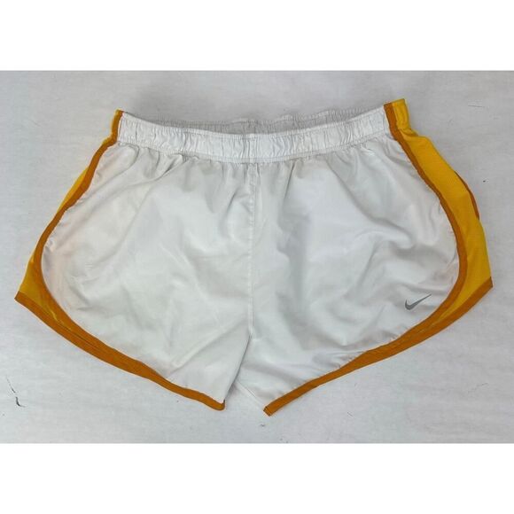Retro Nike Tempo Running Shorts White University Gold - Size XL - Picture 1 of 9